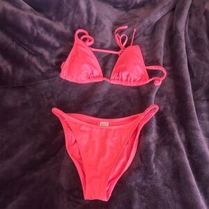 hot pink bikini